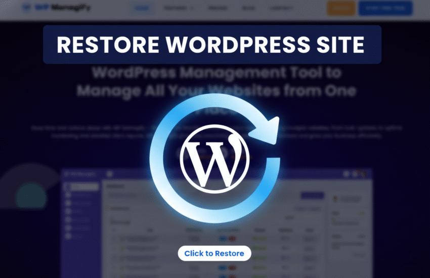 Restore Wordpress Site