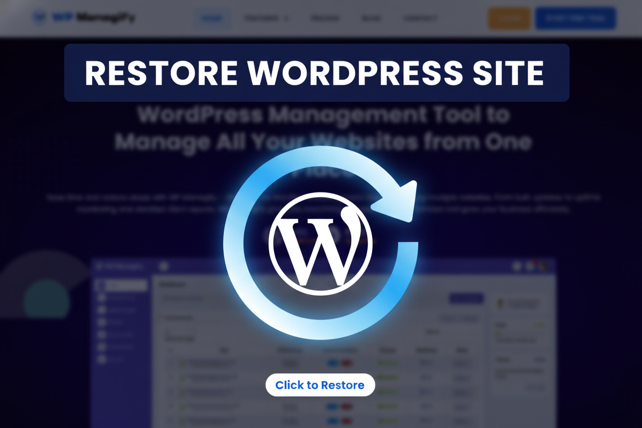 Restore Wordpress Site
