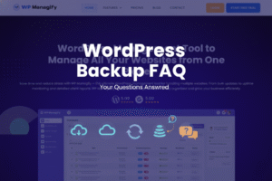 wordpress backup faq