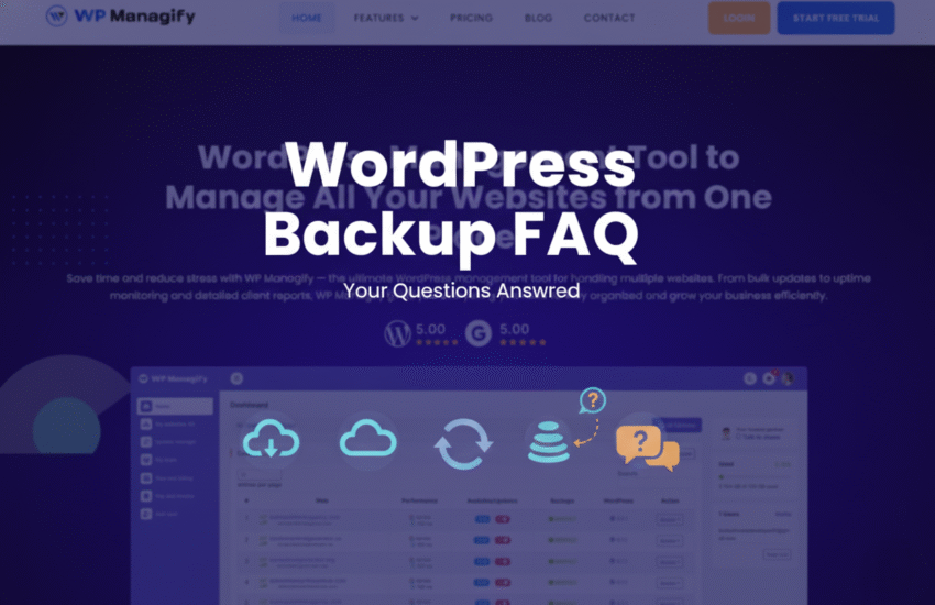 wordpress backup faq
